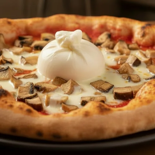 Pizza Burrata Porcini