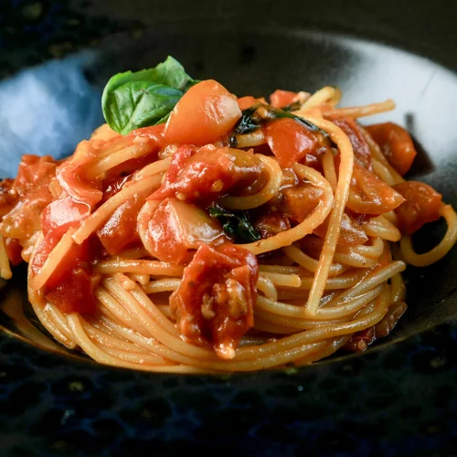 Spaghetti Pomodorini Acciughe